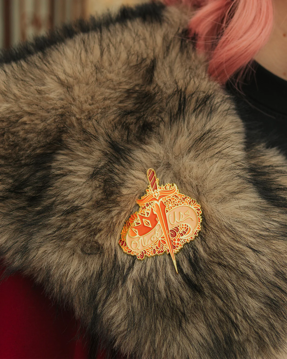 One Of Us Crown Sword Pin - Image 2