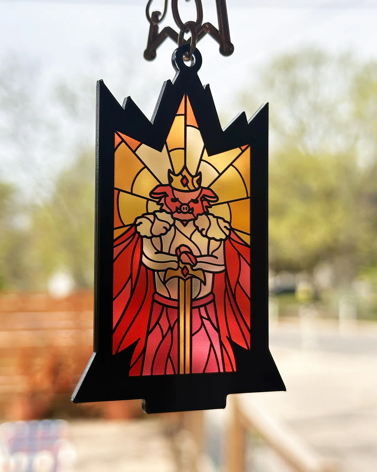 Techno Stained Glass Keychain Standee - Image 2